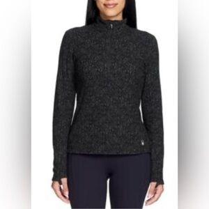 Spyder Black Cowl Neck Sweater Sleek and Textured